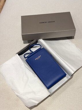 GIORGIO ARMANI Leather Crossbody Bag